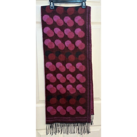 CASHCRYL 100% Acrylic Very Soft Scarf  Plaid Made in France 57" x 11" - Picture 2 of 5